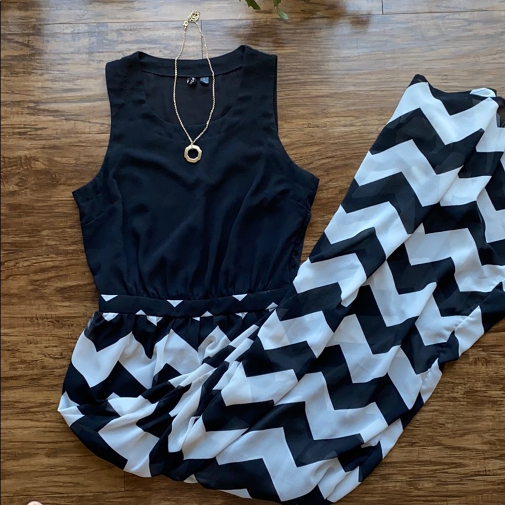 Chevron Maxi dress